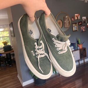 Vans Olive Green Canvas Sneakers